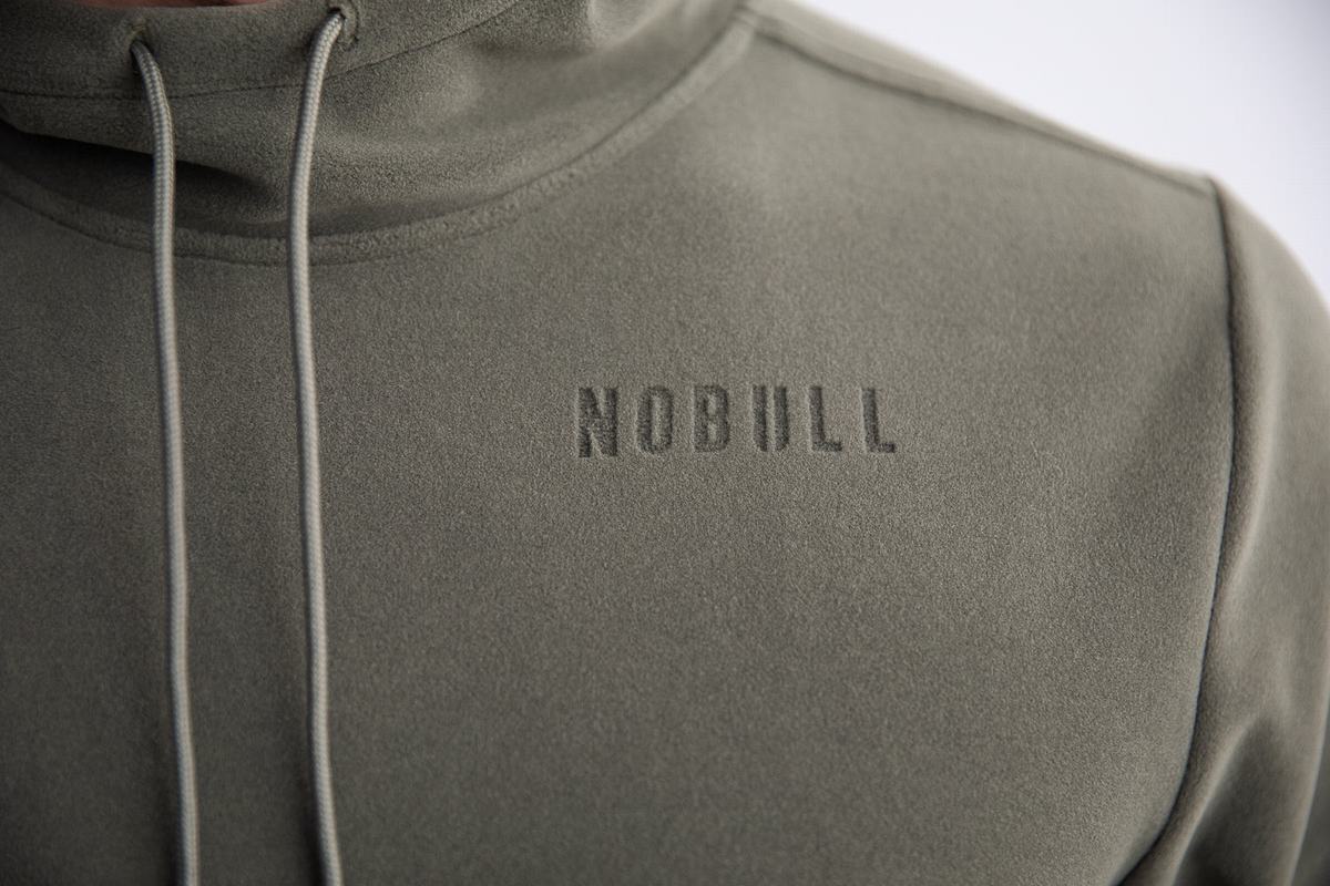 Nobull Arctic Men's Hoodie Green | Australia (JP0698)